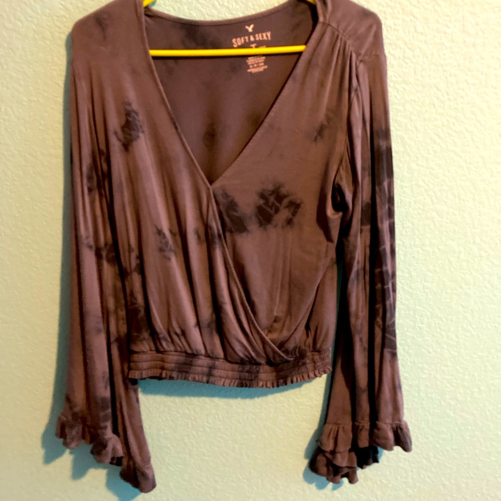 Blue American Eagle top